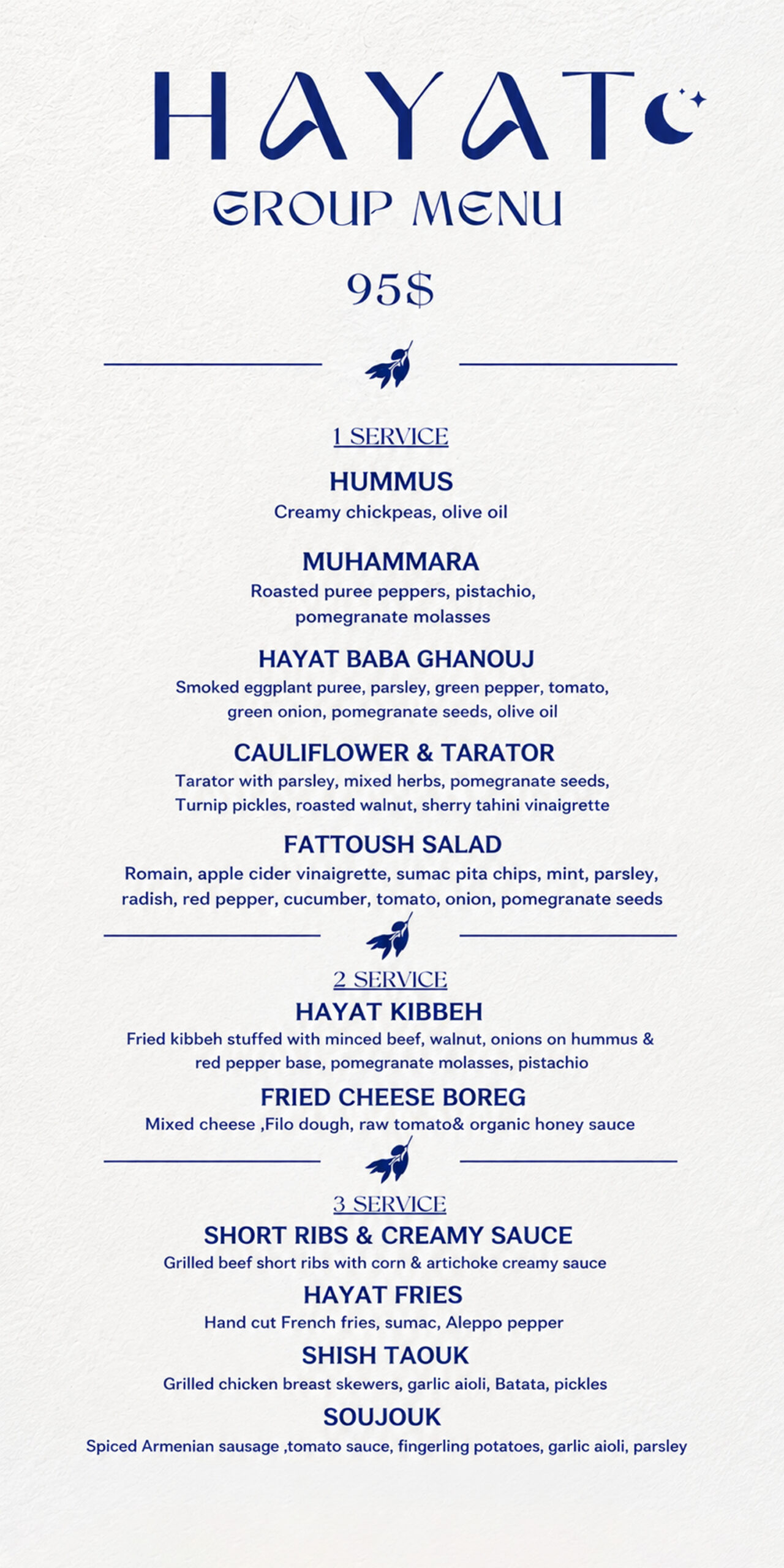 F4ll 24 - Group Menus HAYAT - 85$ E