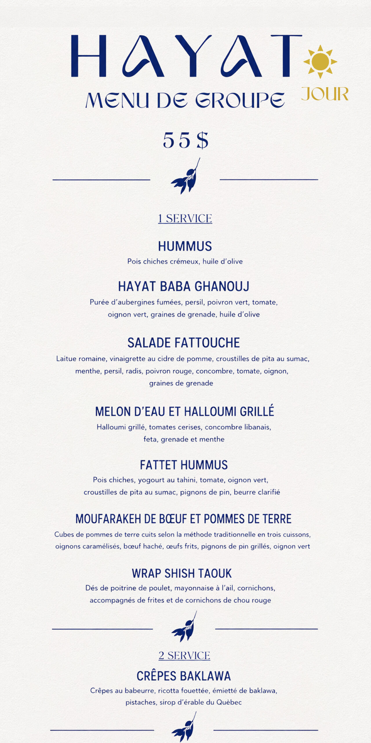 F4ll 24 - Group Menus HAYAT - 85$ E