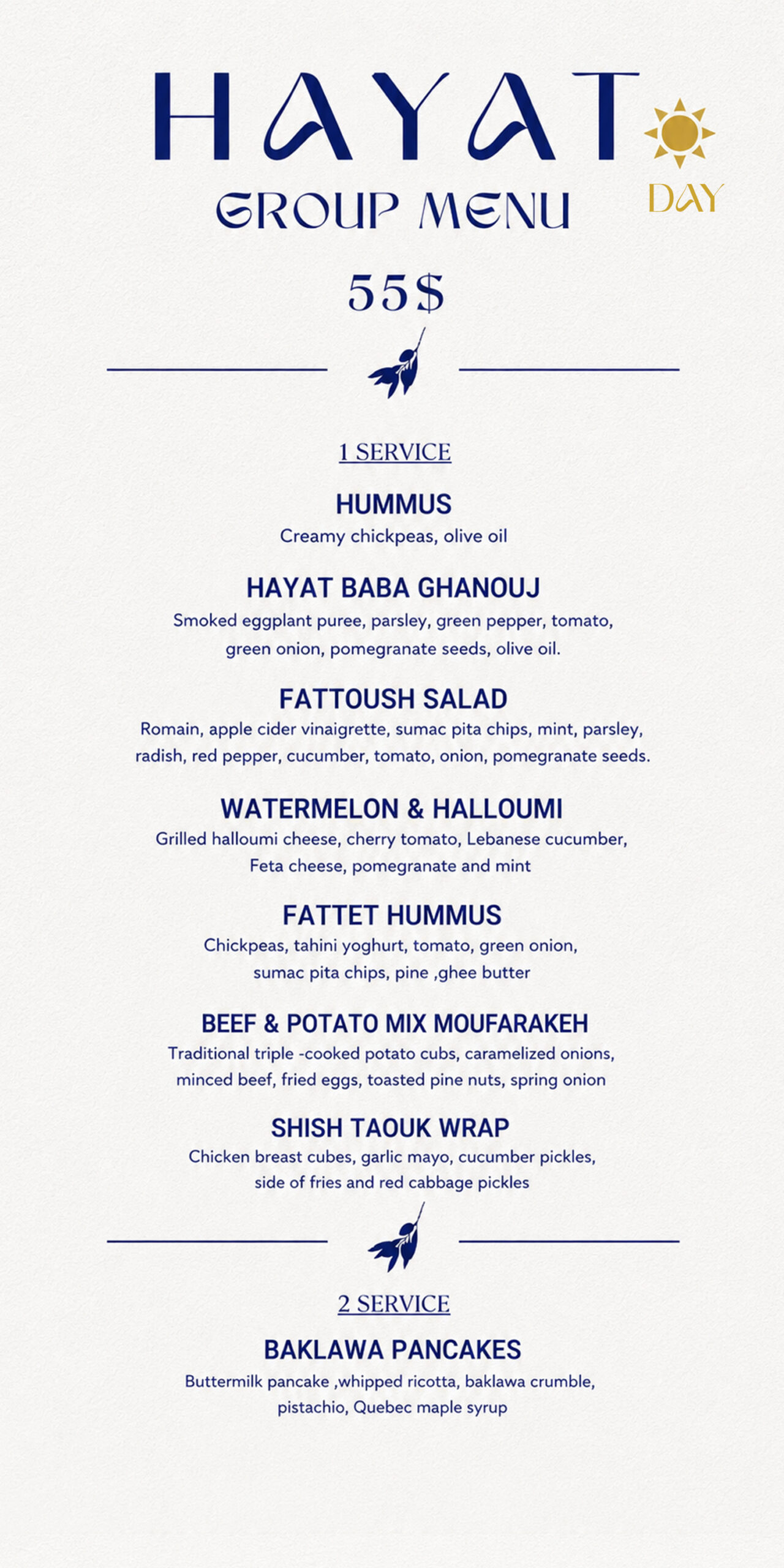 F4ll 24 - Group Menus HAYAT - 85$ E