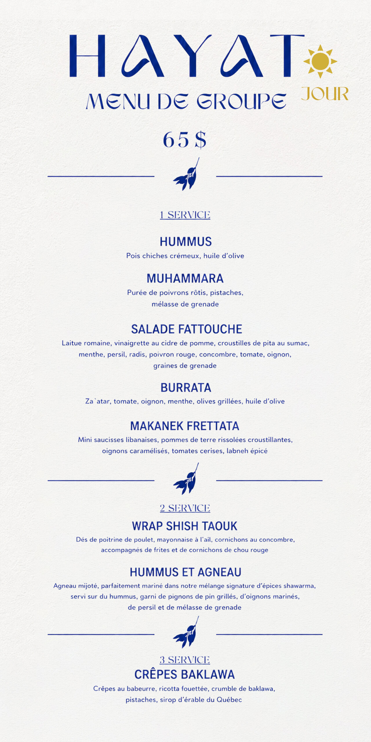 F4ll 24 - Group Menus HAYAT - 85$ E