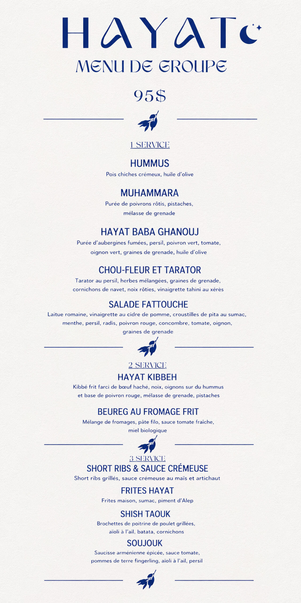 F4ll 24 - Group Menus HAYAT - 85$ E
